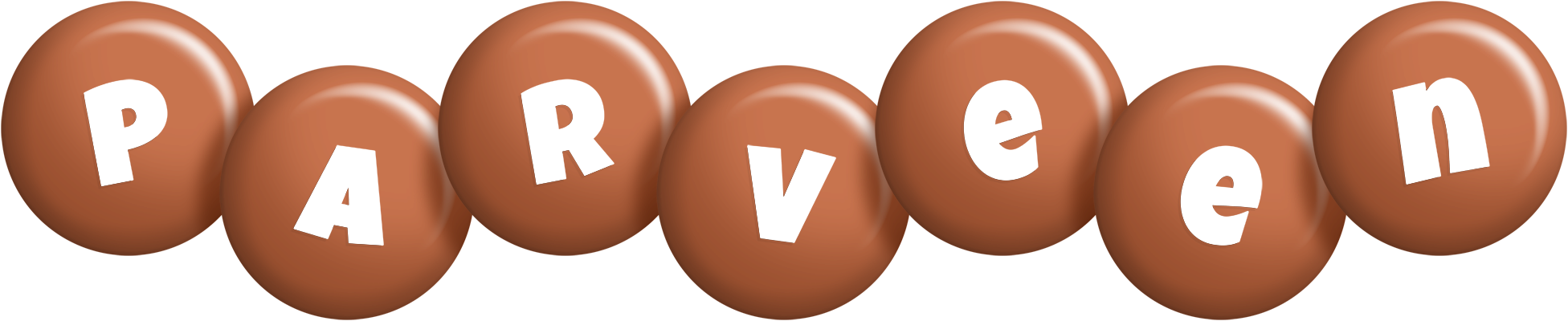 Parveen candy-brown logo