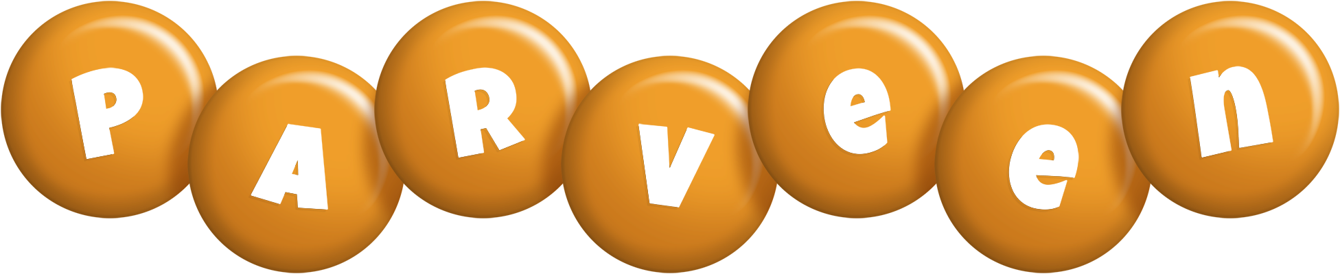 Parveen candy-orange logo