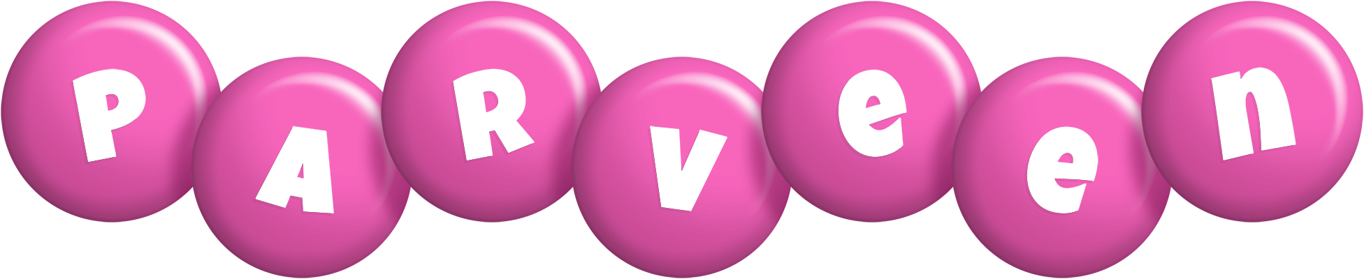 Parveen candy-pink logo