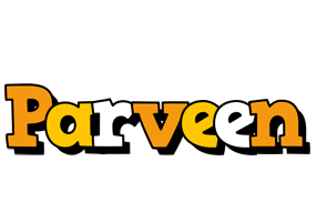 Parveen cartoon logo