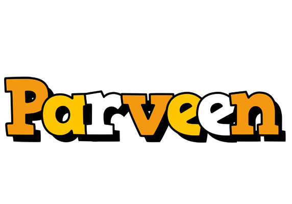 Parveen cartoon logo
