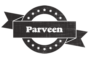 Parveen grunge logo