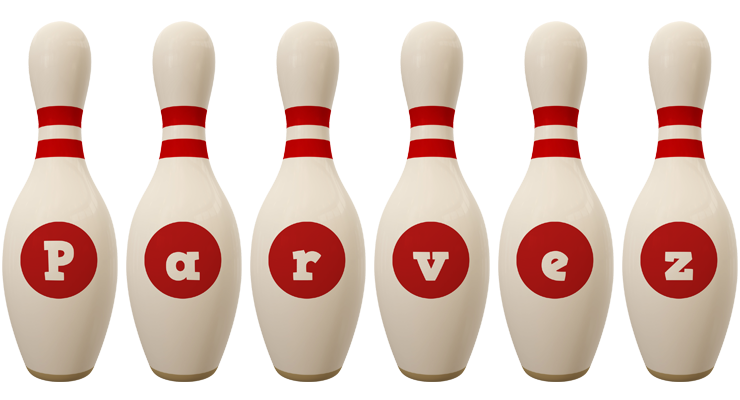 Parvez bowling-pin logo