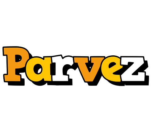 Parvez cartoon logo