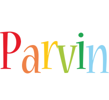 Parvin birthday logo