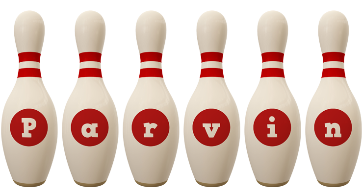 Parvin bowling-pin logo
