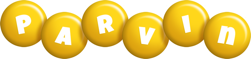 Parvin candy-yellow logo