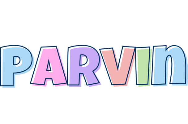 Parvin pastel logo
