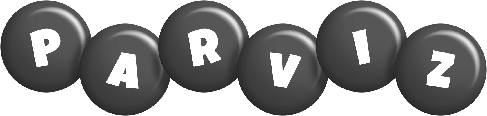 Parviz candy-black logo