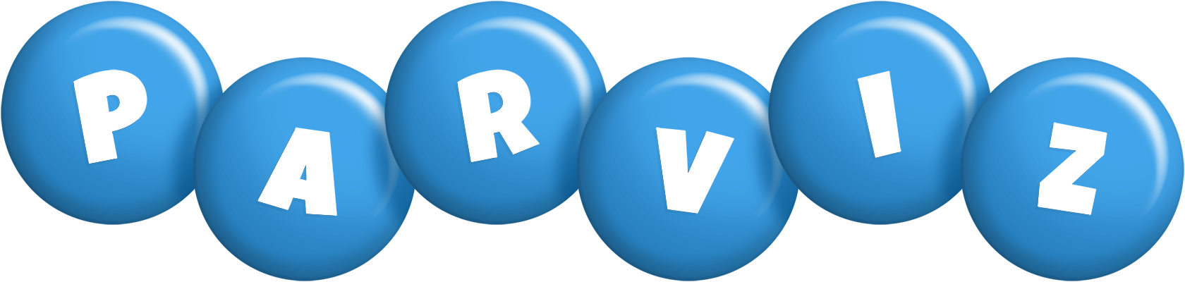 Parviz candy-blue logo
