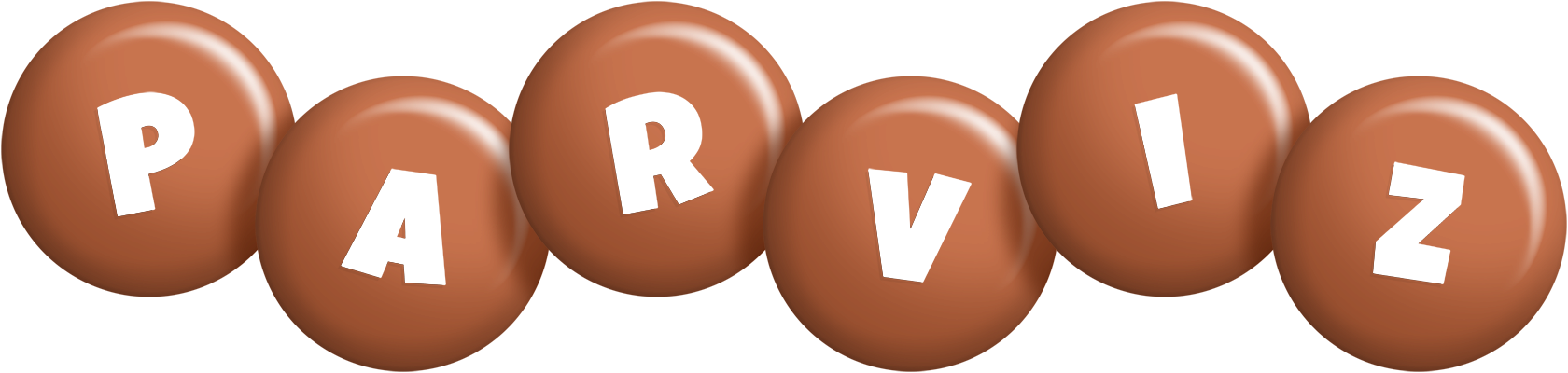 Parviz candy-brown logo