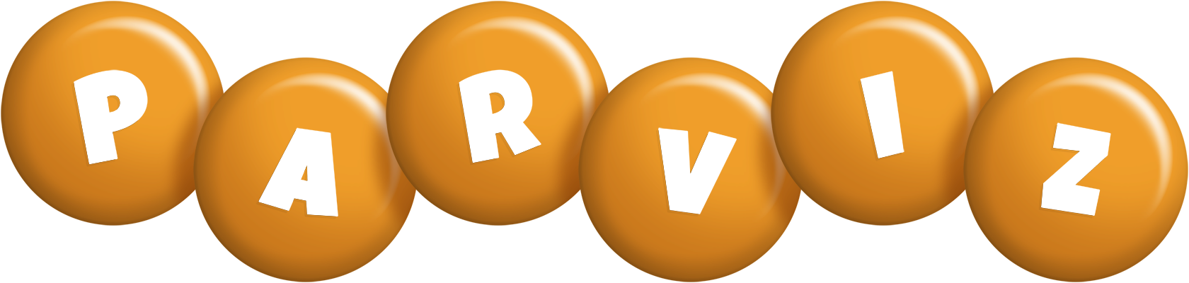 Parviz candy-orange logo