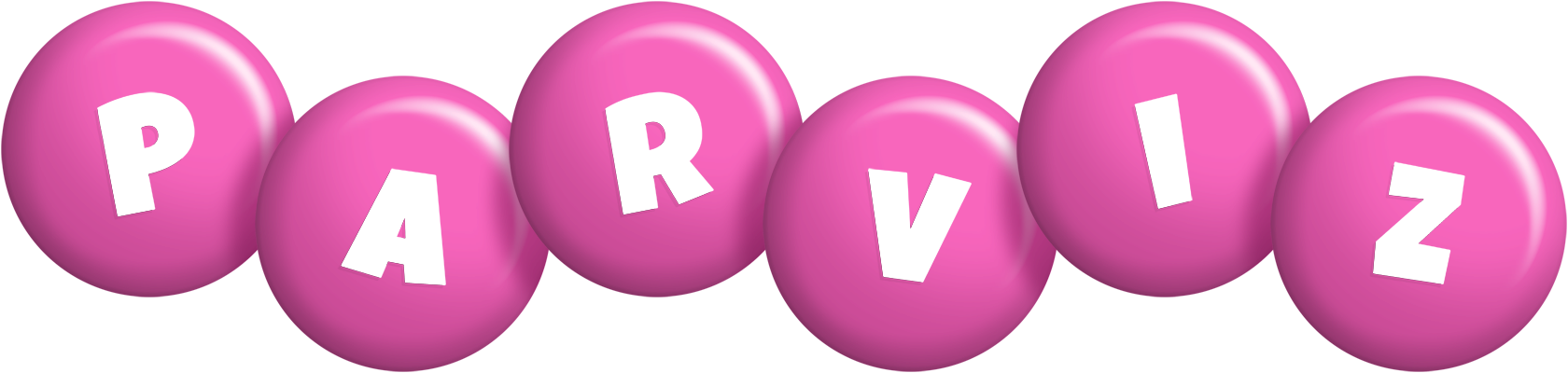 Parviz candy-pink logo