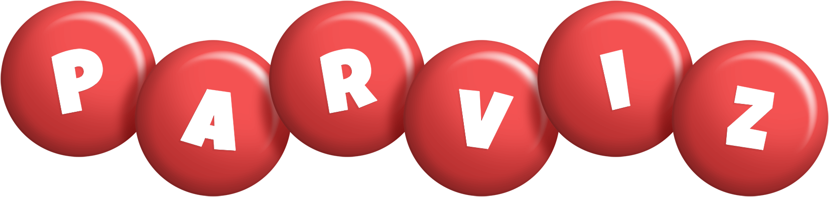 Parviz candy-red logo