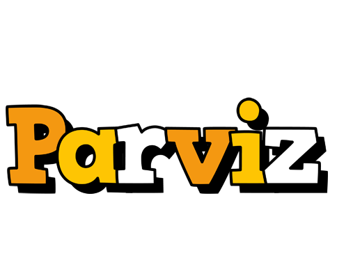 Parviz cartoon logo
