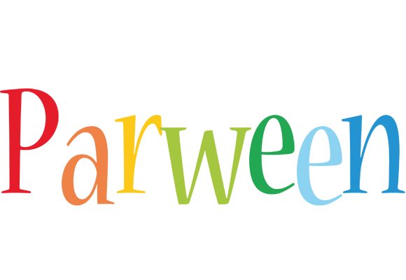 Parween birthday logo