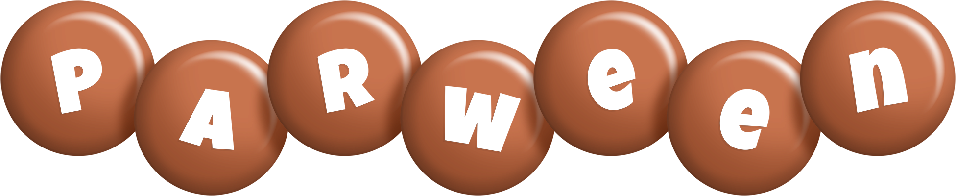 Parween candy-brown logo