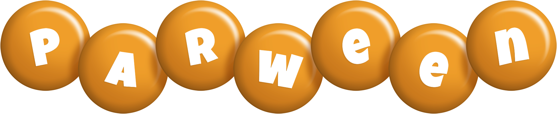 Parween candy-orange logo