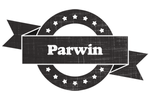 Parwin grunge logo