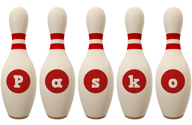 Pasko bowling-pin logo
