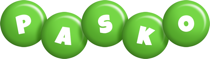 Pasko candy-green logo