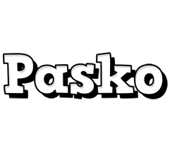 Pasko snowing logo