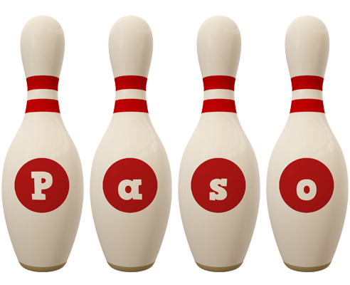 Paso bowling-pin logo