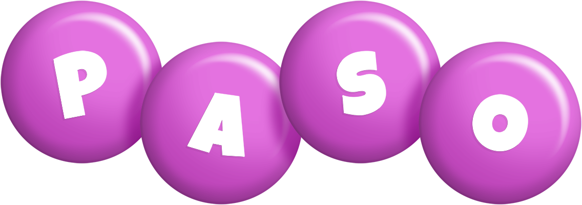 Paso candy-purple logo