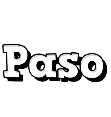 Paso snowing logo