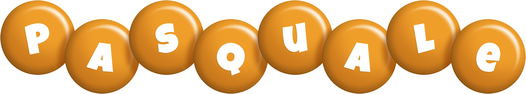 Pasquale candy-orange logo