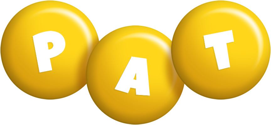 Pat candy-yellow logo
