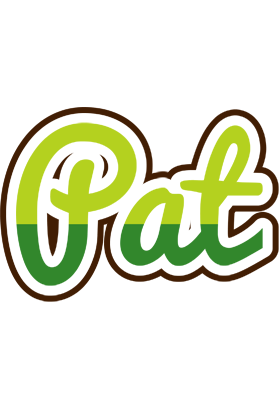 Pat golfing logo