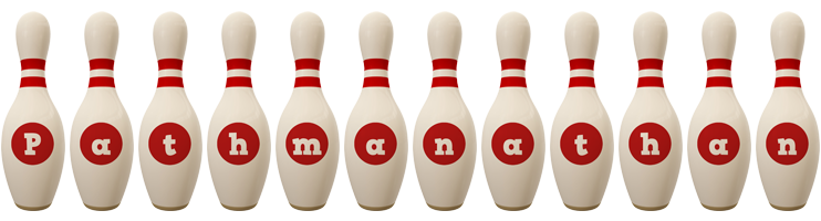 Pathmanathan bowling-pin logo