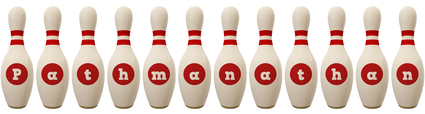 Pathmanathan bowling-pin logo