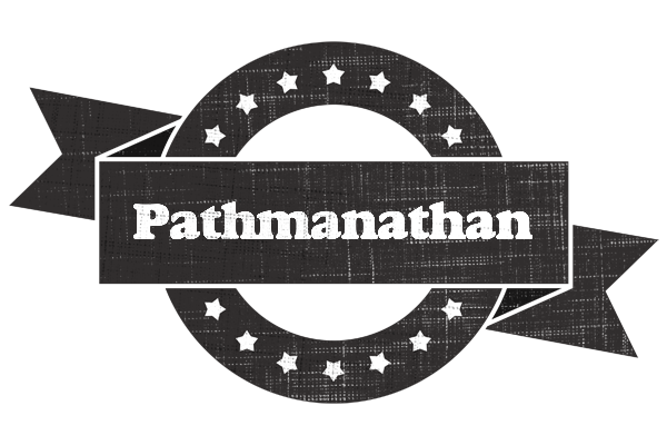 Pathmanathan grunge logo