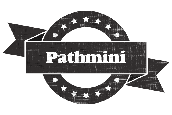 Pathmini grunge logo
