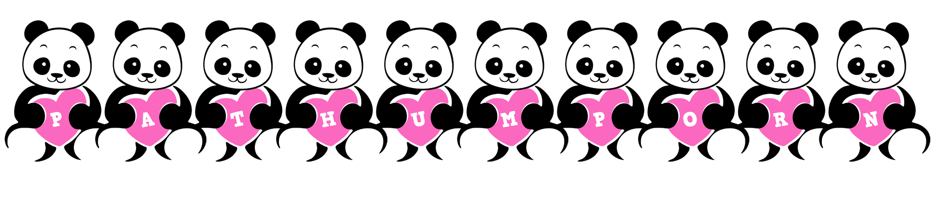 Pathumporn love-panda logo