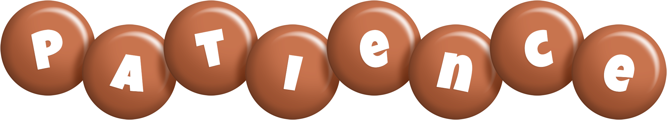 Patience candy-brown logo