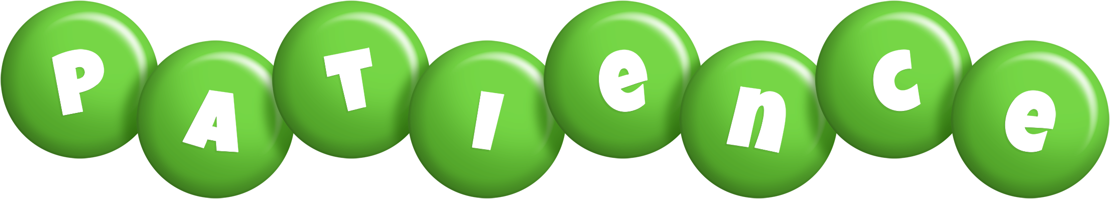 Patience candy-green logo