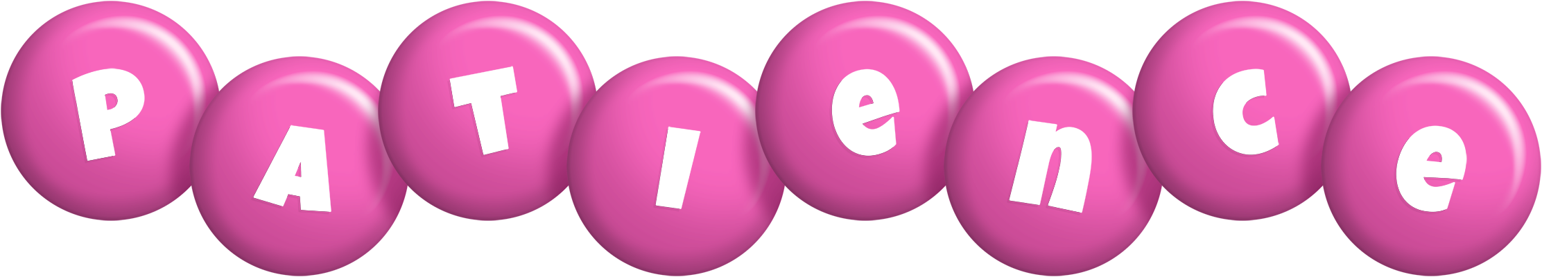 Patience candy-pink logo