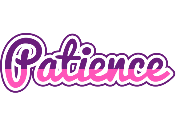 Patience cheerful logo