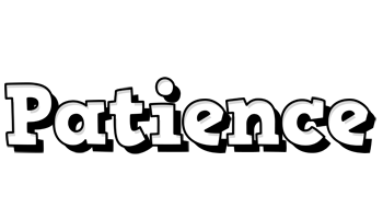 Patience snowing logo