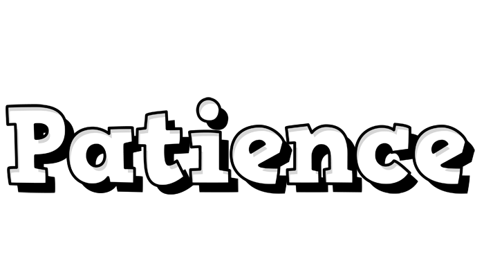 Patience snowing logo