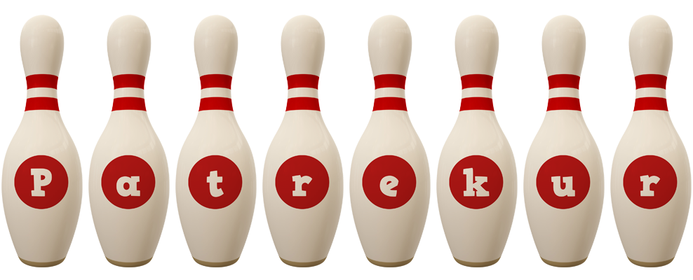 Patrekur bowling-pin logo