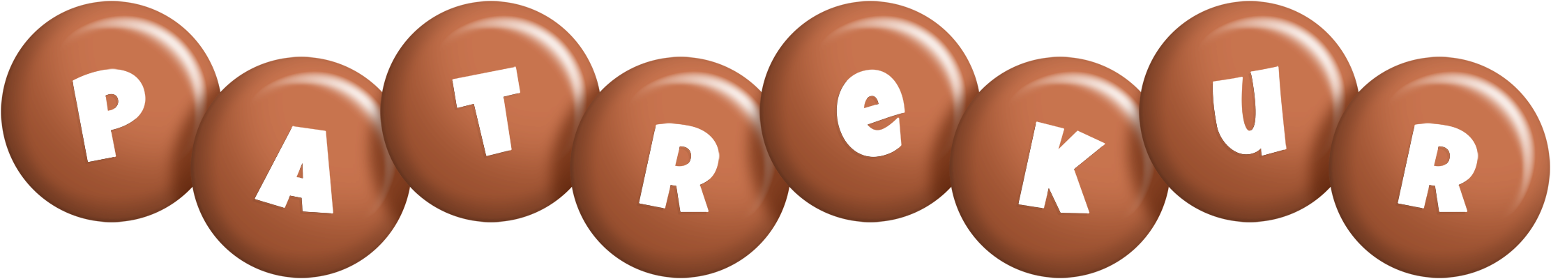 Patrekur candy-brown logo