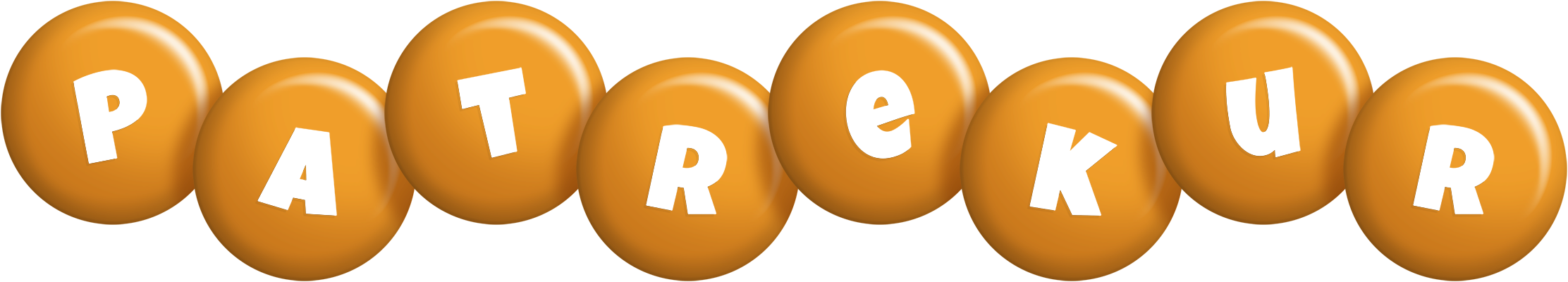 Patrekur candy-orange logo