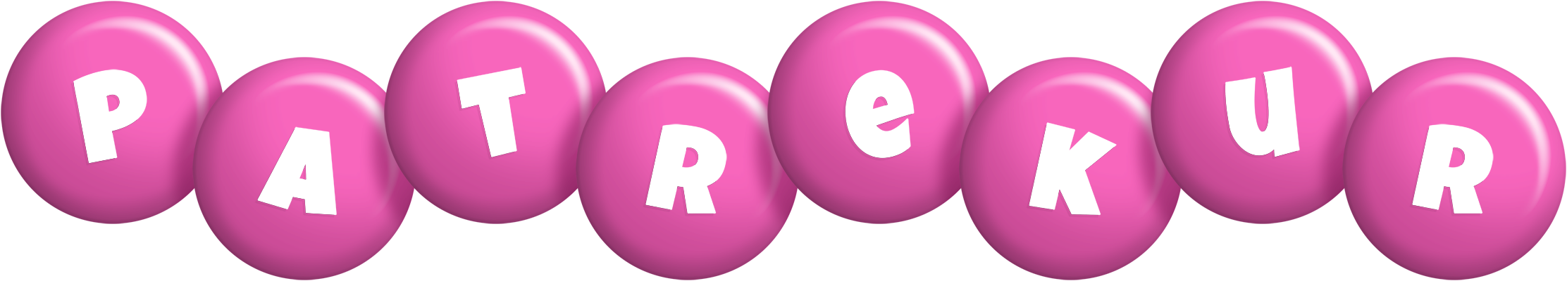 Patrekur candy-pink logo