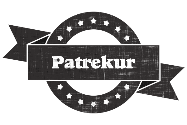 Patrekur grunge logo