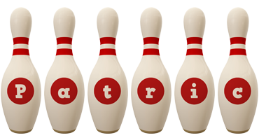 Patric bowling-pin logo