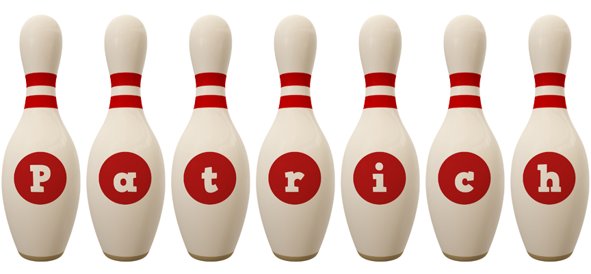 Patrich bowling-pin logo